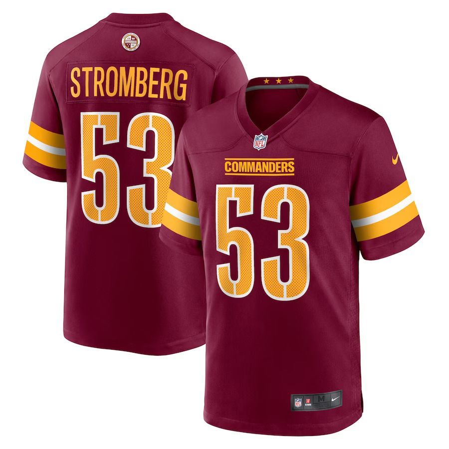 Men Washington Commanders #53 Ricky Stromberg Nike Burgundy Team Game NFL Jersey